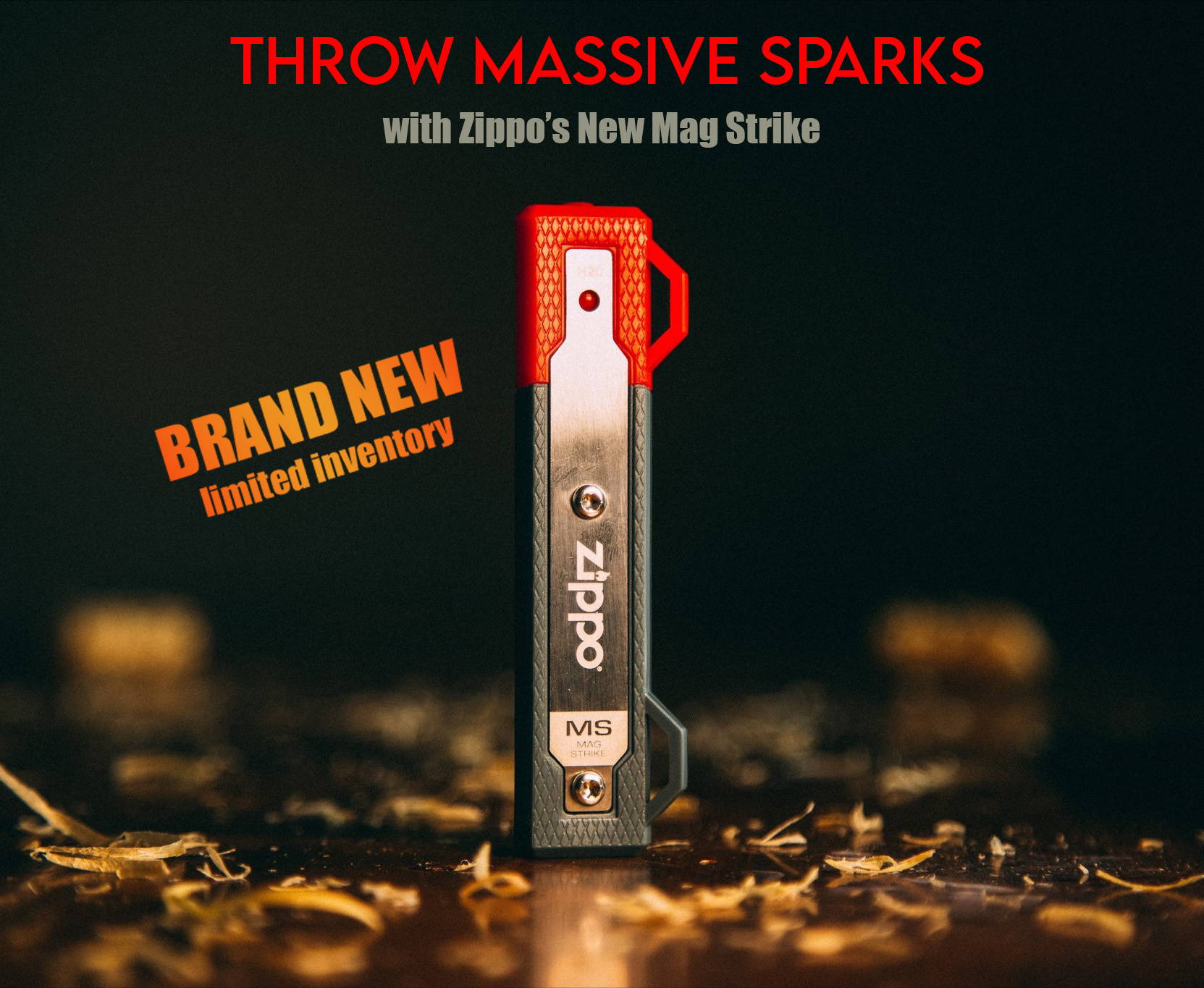 **NEW**Zippo MAG Strike Ferrocerium Rod & Striker Fire Starter Lone